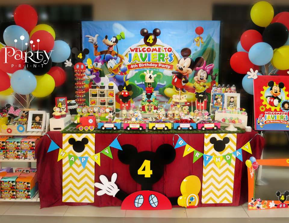 Mickey Mouse Clubhouse Birthday Party Decorations
 Mickey Mouse Clubhouse Birthday "Javier s 4th Birthday