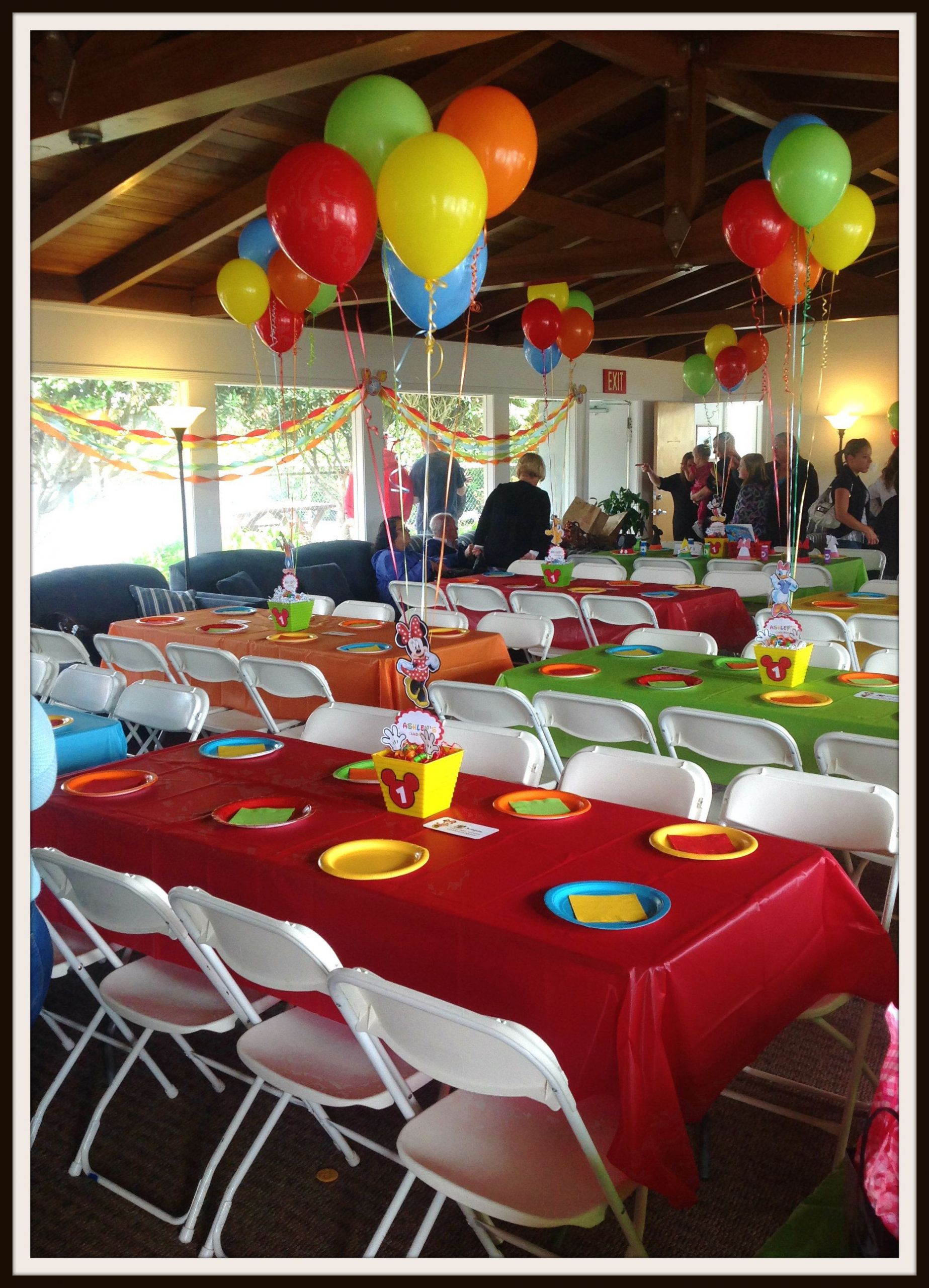 Mickey Mouse Clubhouse Birthday Party Decorations
 These are the colors I want to use Red Sky Blue Yellow
