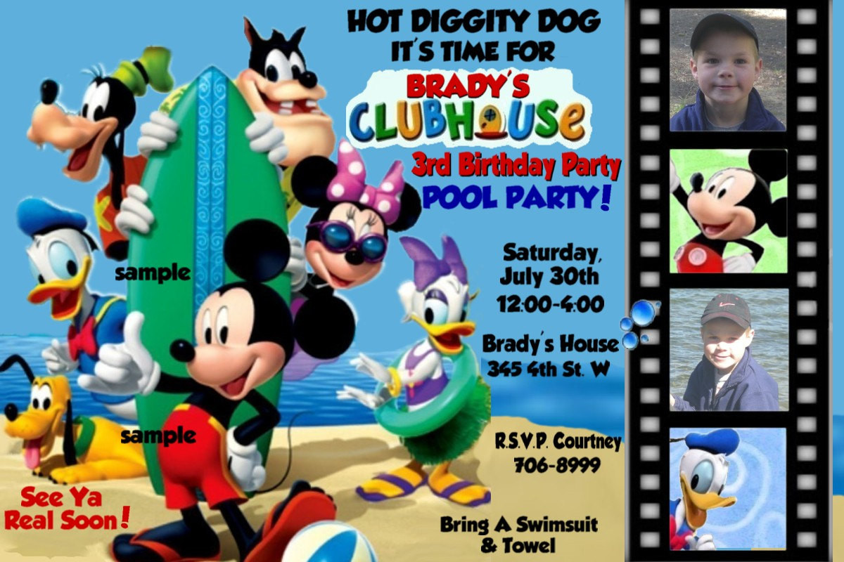 Mickey Mouse Clubhouse First Birthday Invitations
 Mickey Mouse Clubhouse Birthday Invitations – FREE