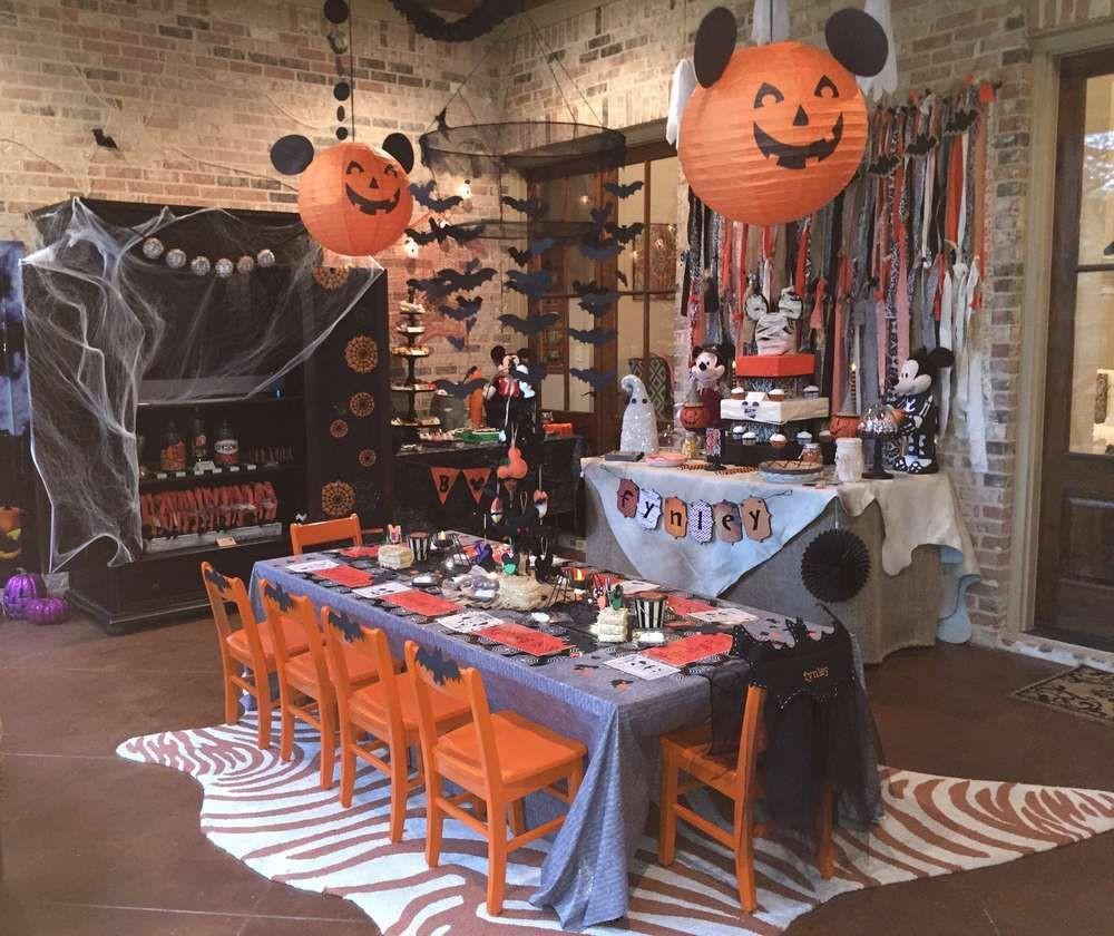 Mickey Mouse Halloween Party Ideas
 What a fun Mickey Mouse Halloween birthday party See more