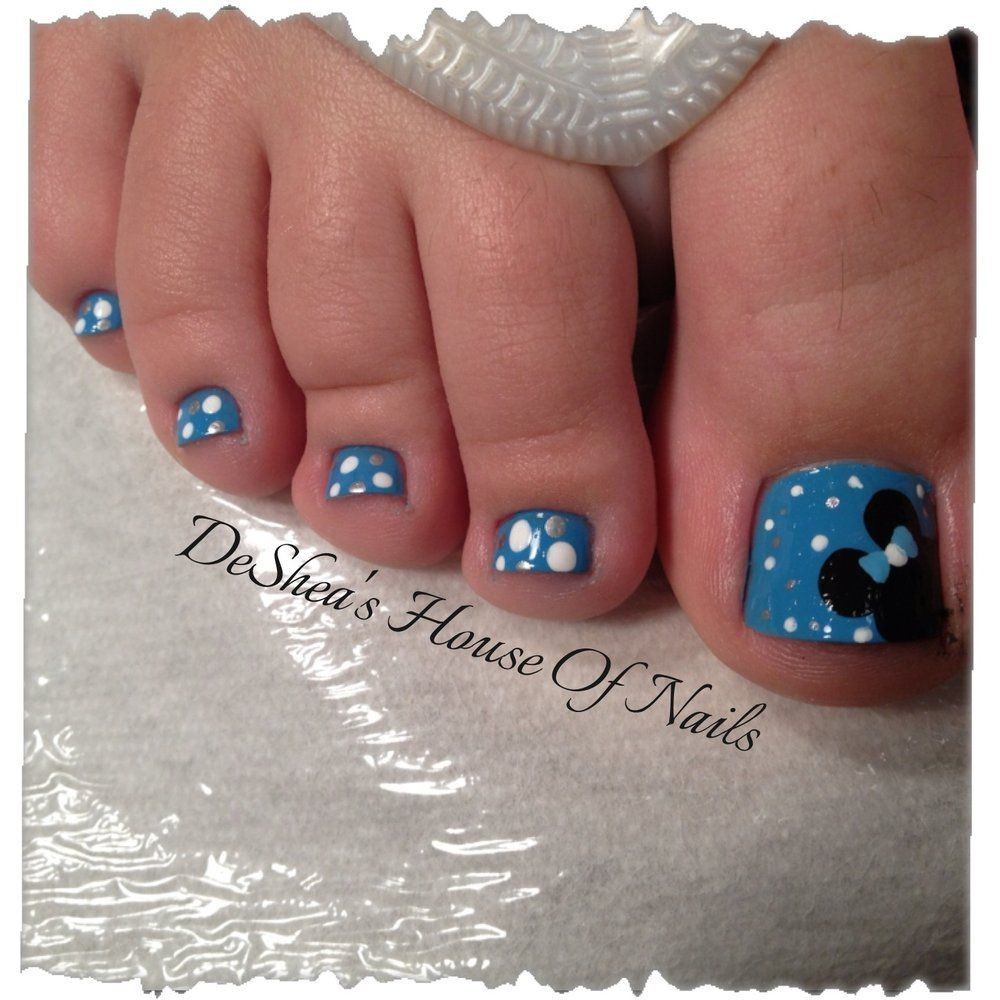 Mickey Mouse Toe Nail Art
 Disney toes