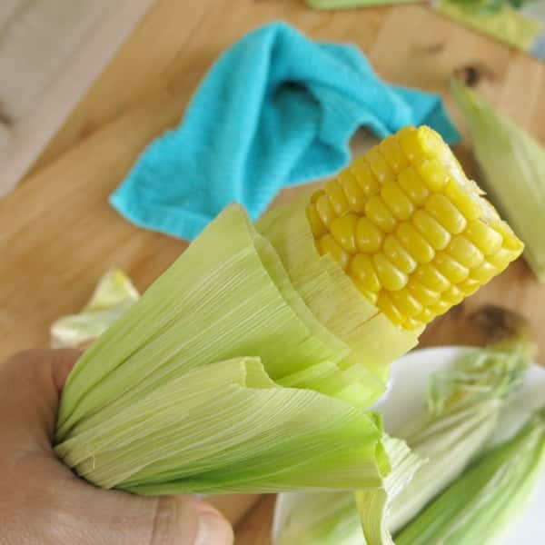 Microwave Corn In Husk
 Microwave Corn on the Cob in Husk No Messy Silk The
