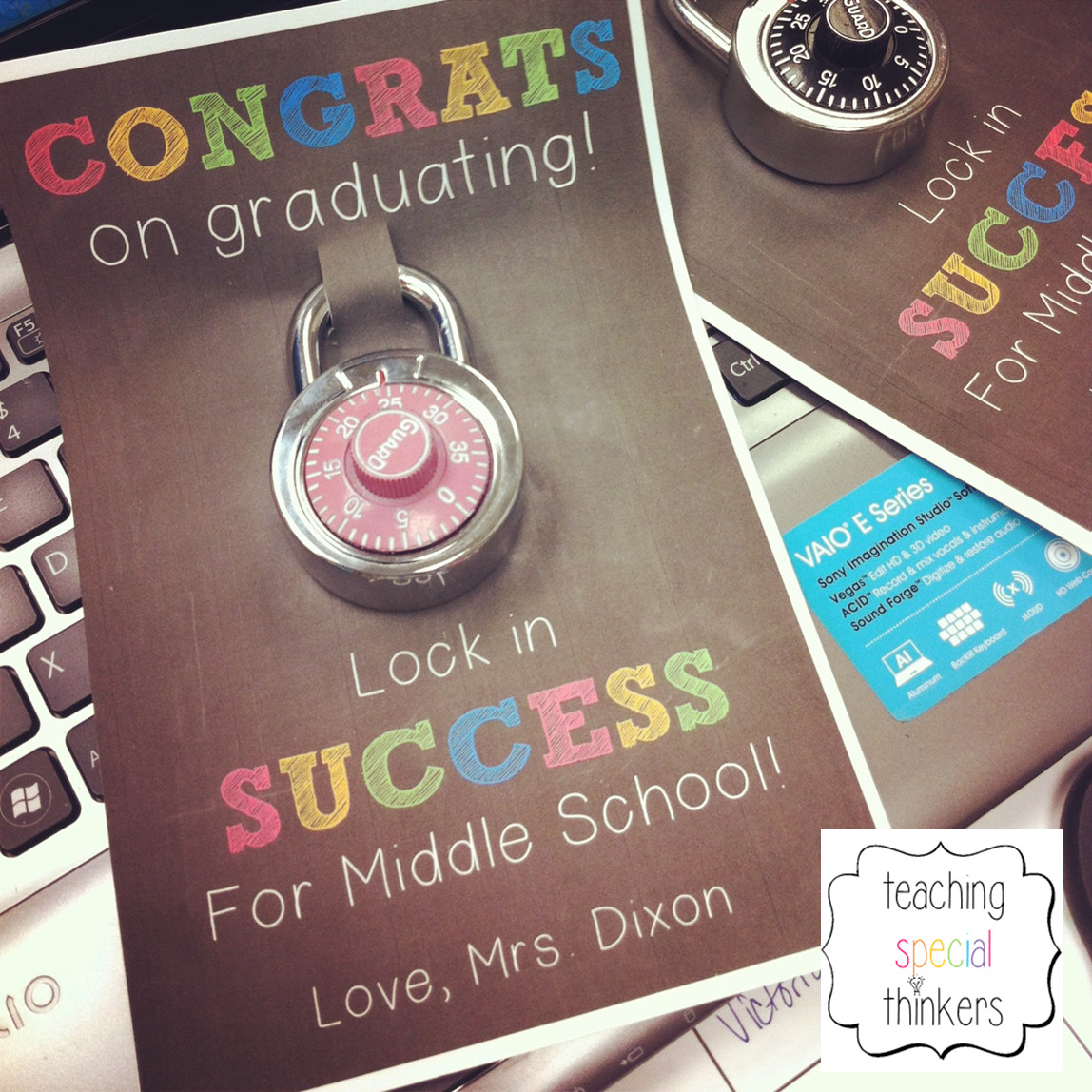 Middle School Graduation Gift Ideas
 Lock in Success – Student Gift for soon to be Middle