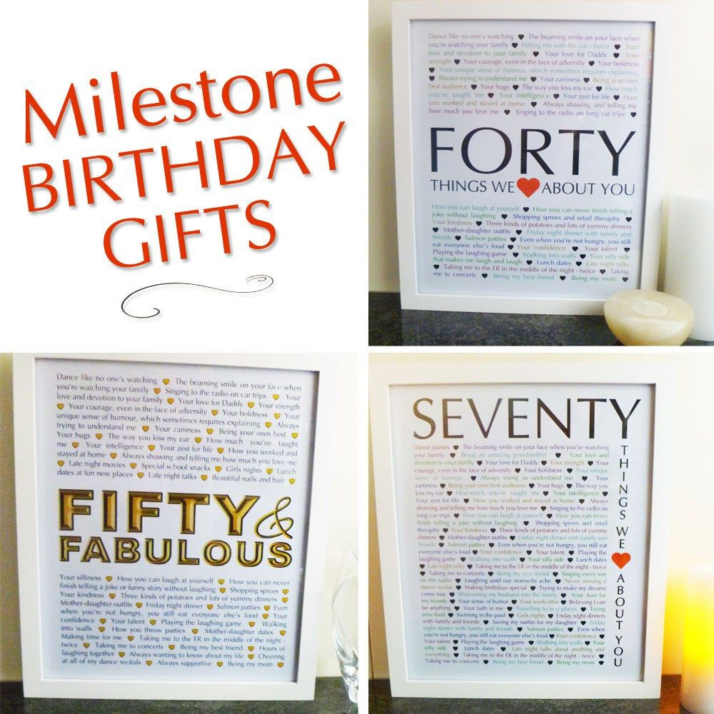 Top 20 Milestone Birthday Gift Ideas - Home, Family, Style and Art Ideas