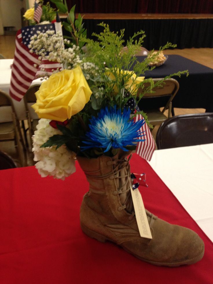 Military Retirement Party Ideas
 Centerpieces for my husbands military retirement party