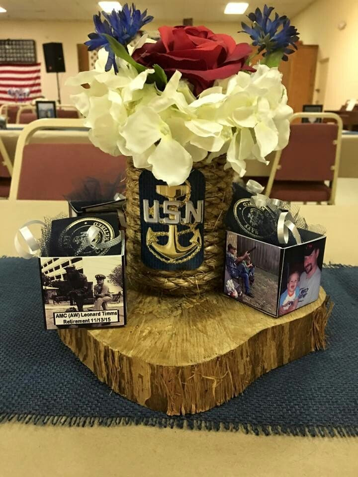 Military Retirement Party Ideas
 Military retirement centerpieces