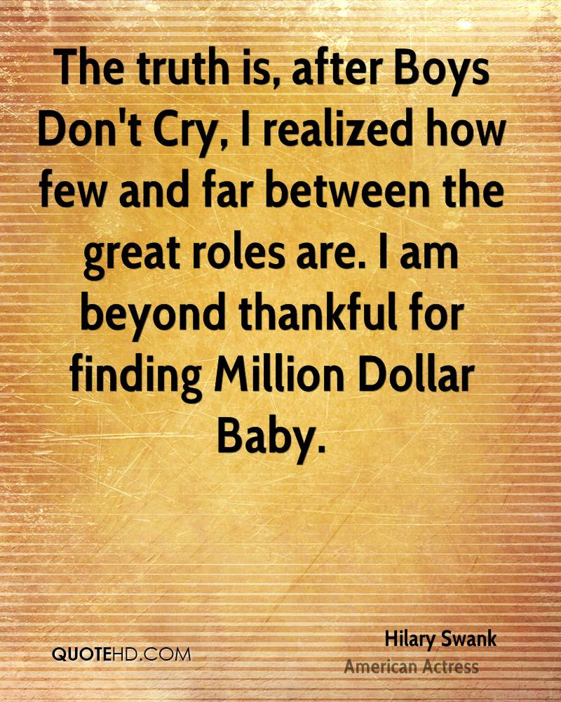 Million Dollar Baby Quote
 Hilary Swank Quotes QuotesGram