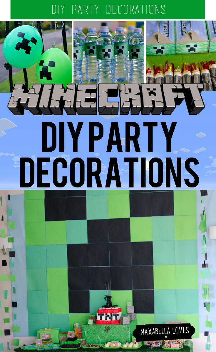 Minecraft Party Decorations DIY
 The Best DIY Minecraft Party Decorations especially on a