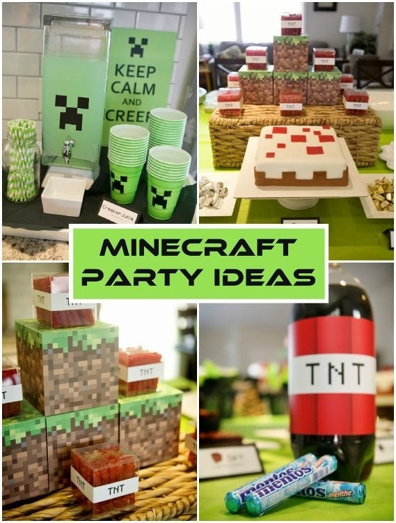 Minecraft Party Decorations DIY
 Minecraft Birthday Party Ideas DIY Inspired