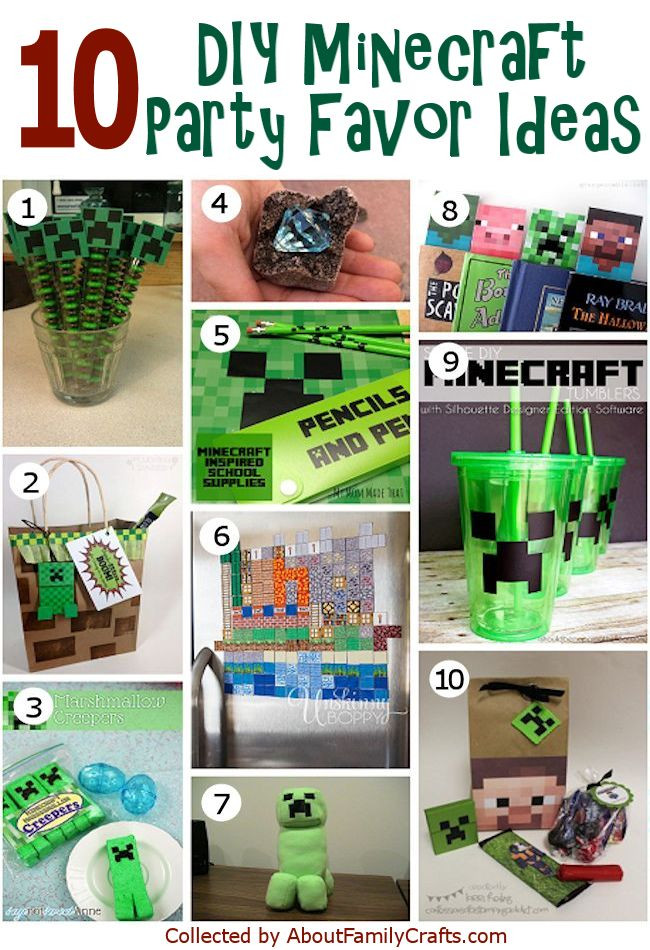Minecraft Party Decorations DIY
 50 DIY Minecraft Birthday Party Ideas – About Family Crafts