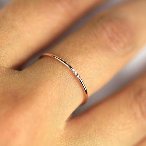 Minimalist Wedding Rings
 Minimalist Wedding Band Diamond Wedding Ring Diamond