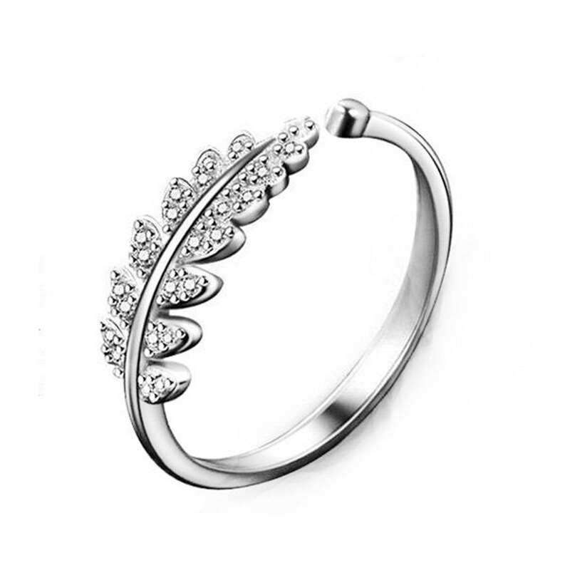 Minimalist Wedding Rings
 Mossovy Charms Finger Silver Ring Adjustable Ring Wedding