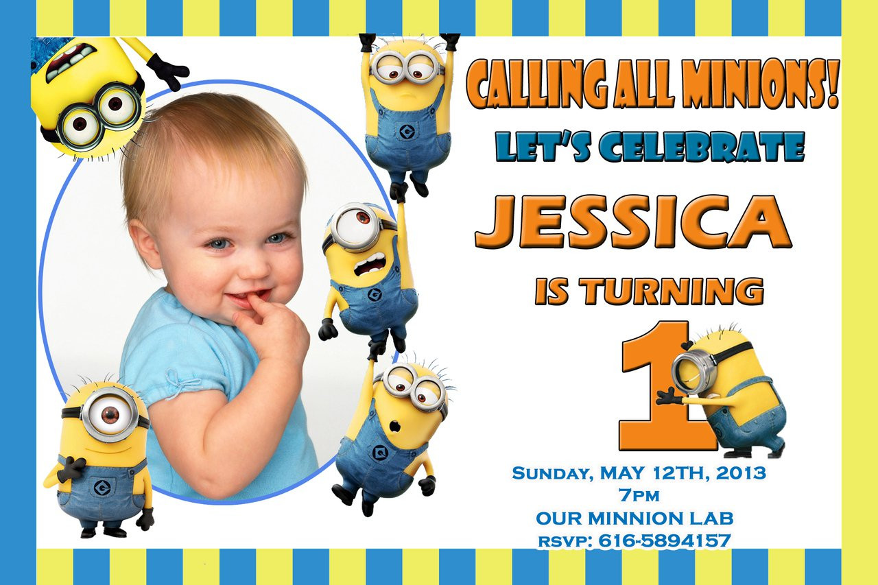 Minion Birthday Invitation
 minion birthday invitations minion birthday invitations