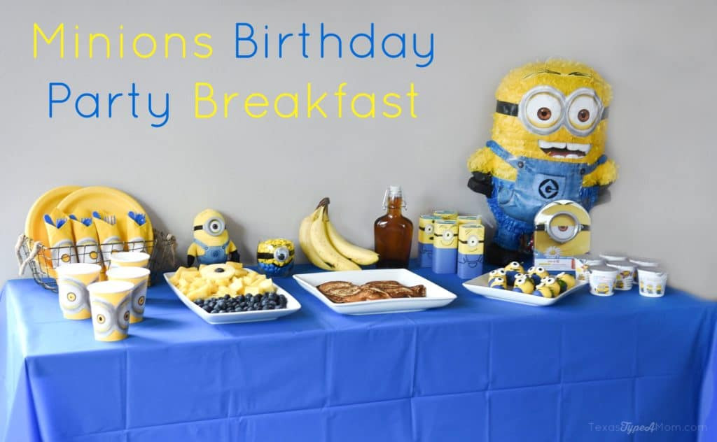 Minion Birthday Party
 Minions Birthday Party Breakfast plus Minions pancakes