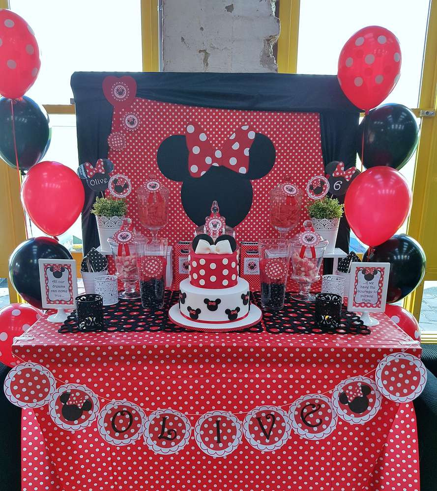 Minnie Birthday Decorations
 Minnie Mouse Birthday Party Ideas 9 of 17