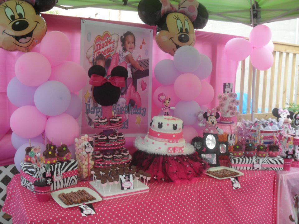 Minnie Mouse 1st Birthday Decorations
 Regina s Party Events Kayla s 1st Birthday Minnie Mouse