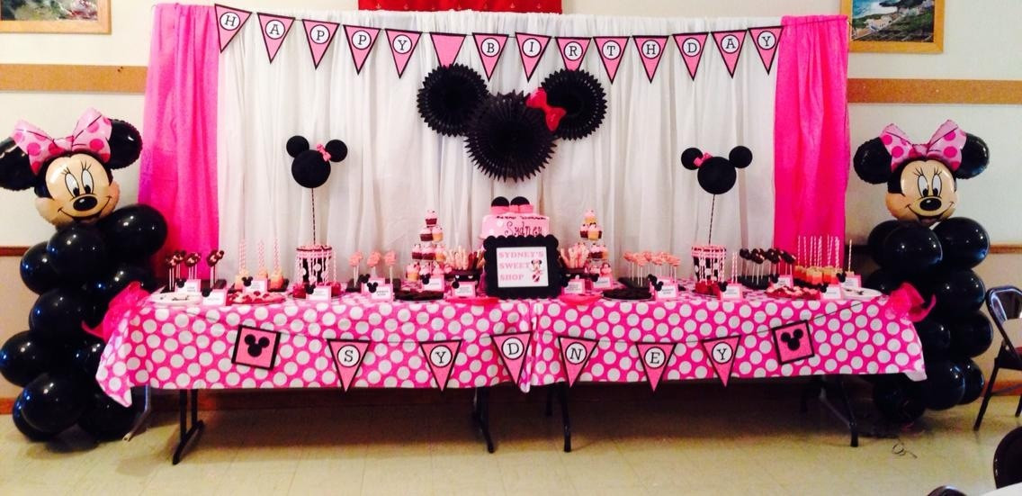 Minnie Mouse 1st Birthday Decorations
 Minnie Mouse 1st Birthday Party Project Nursery
