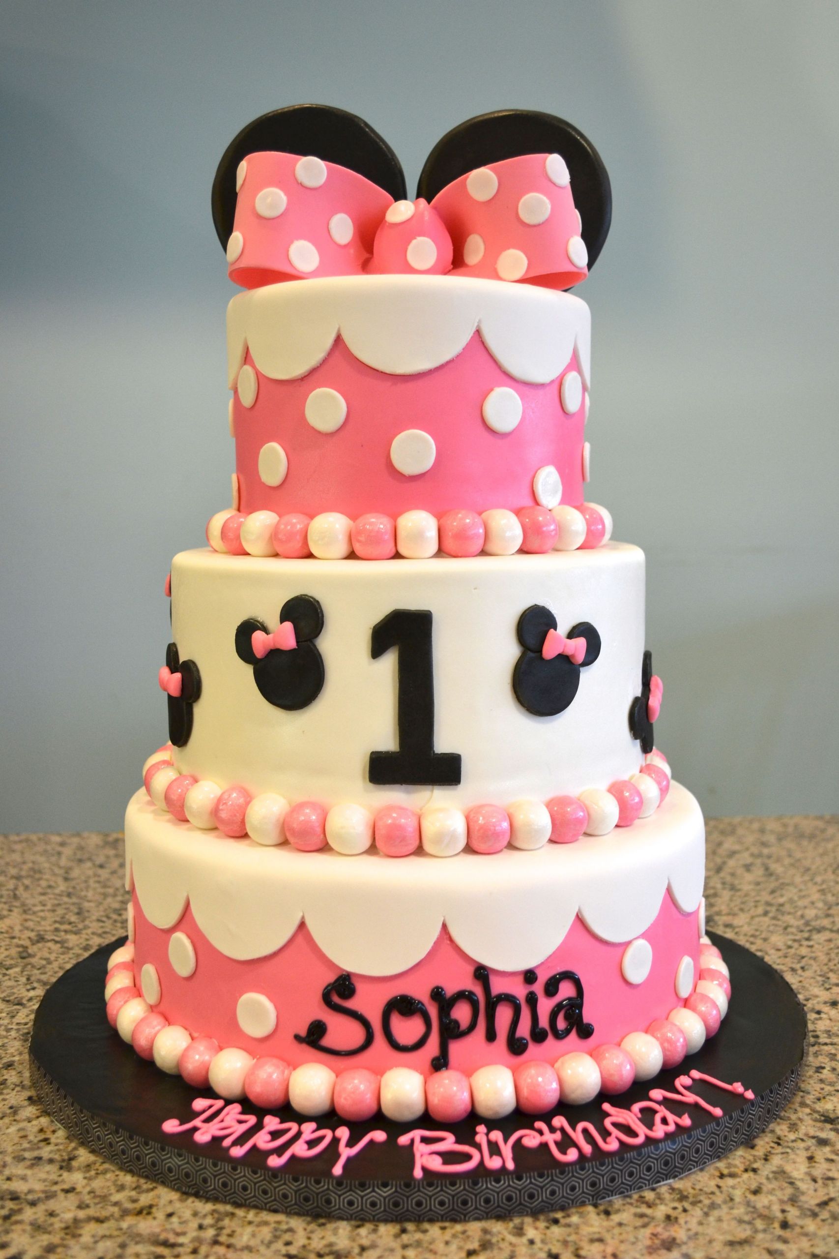 Minnie Mouse 1st Birthday Party Ideas
 Minnie Mouse 1st Birthday Cake