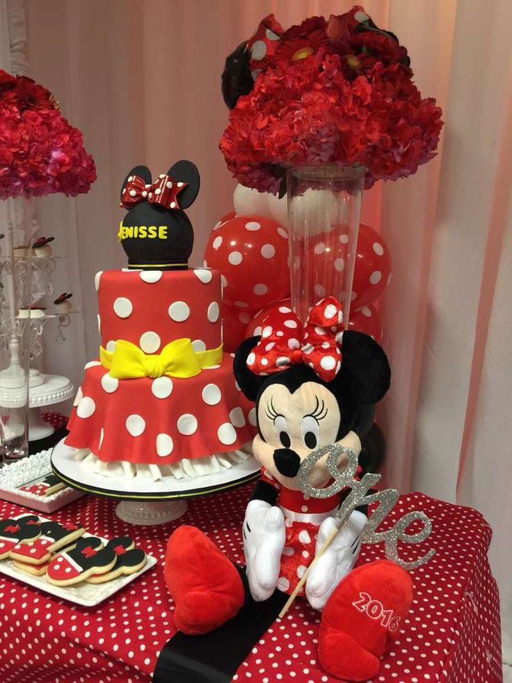 Minnie Mouse 1st Birthday Party Ideas
 841 best Mickey Mouse Party Ideas images on Pinterest