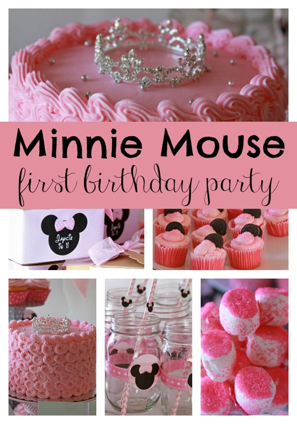 Minnie Mouse 1st Birthday Party Ideas
 Sweet Minnie Mouse First Birthday Pretty My Party