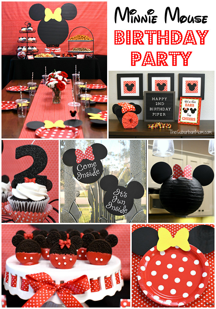 Minnie Mouse Birthday Decorations Red
 Minnie Mouse Birthday Party Ideas The Suburban Mom