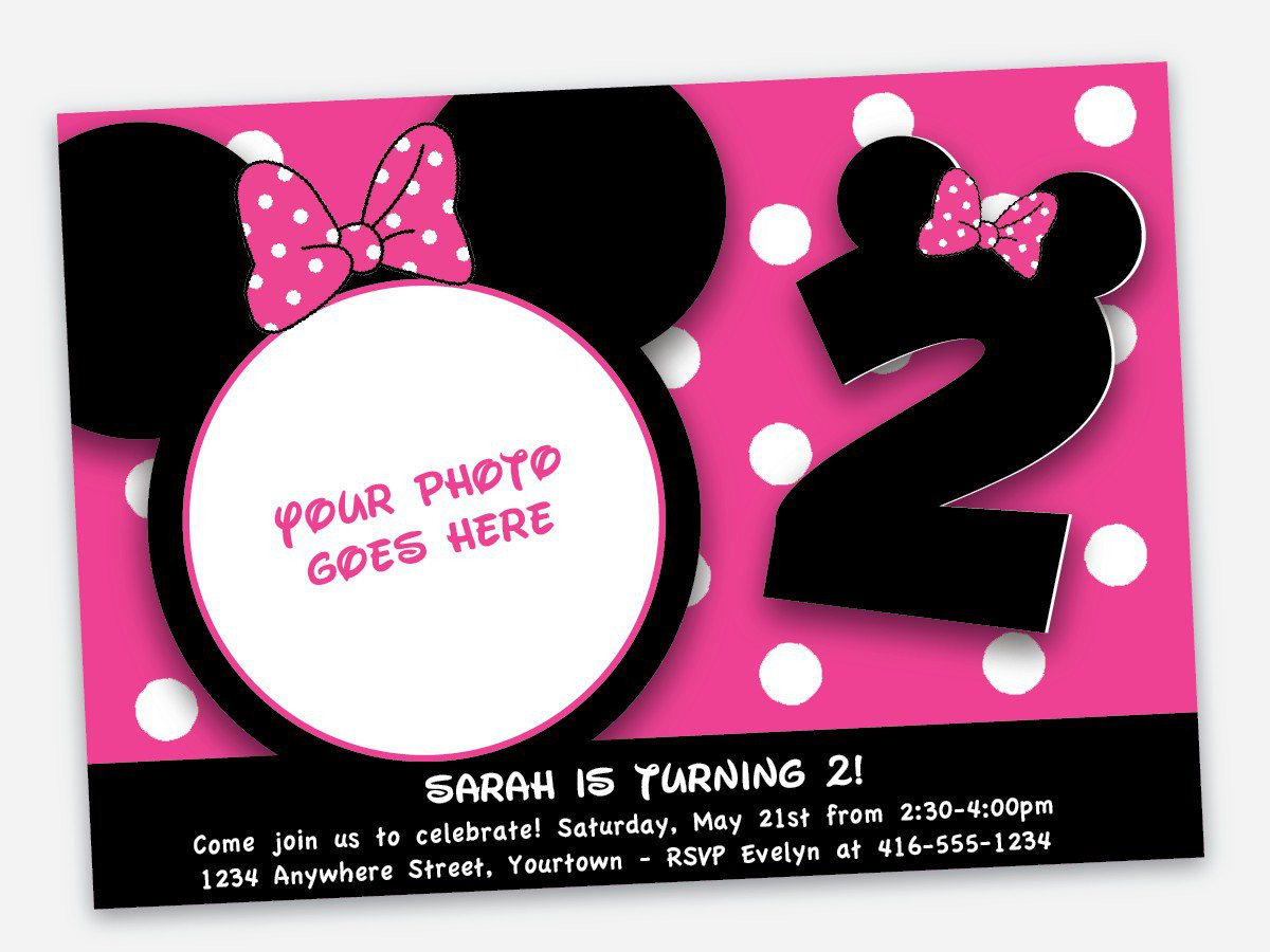 Minnie Mouse Birthday Invitations Printable
 Minnie mouse birthday invitations minnie mouse birthday