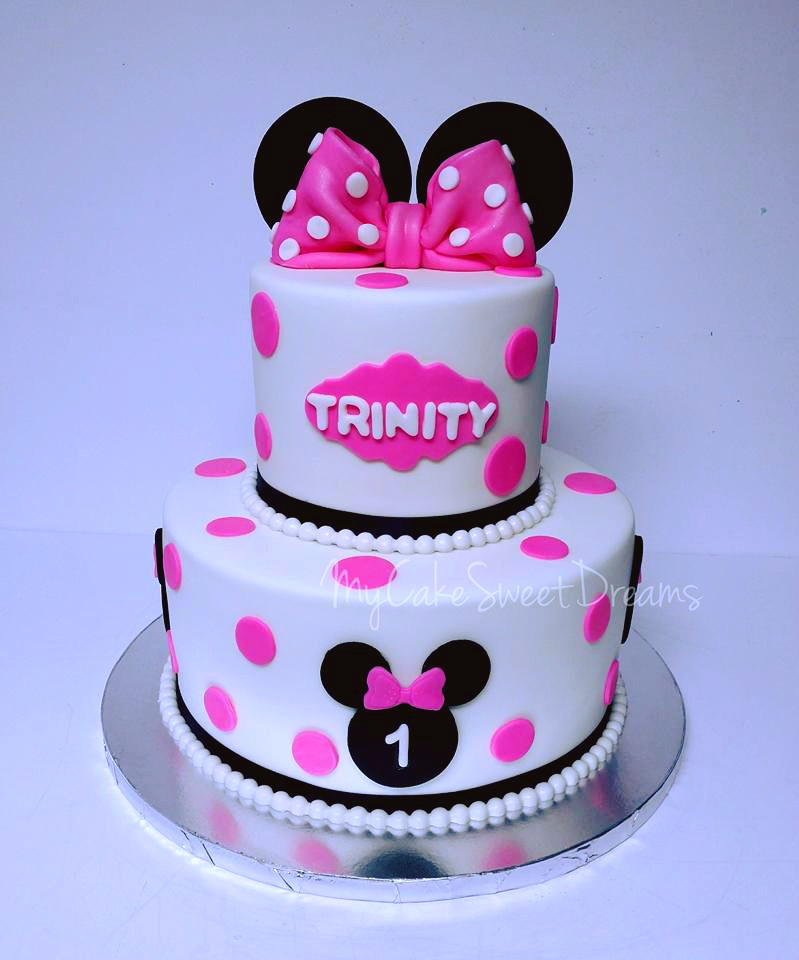 Minnie Mouse Cakes For 1st Birthday
 Cakesby Zana Minnie Mouse 1st Birthday Cake