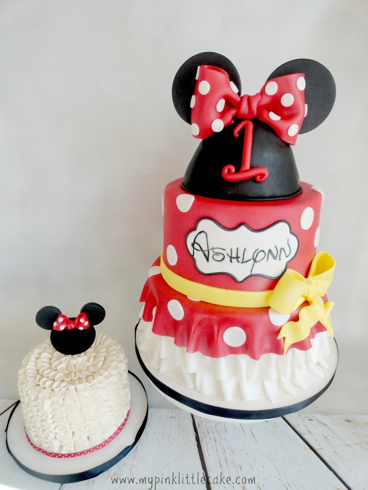 Minnie Mouse Cakes For 1st Birthday
 My Pink Little Cake Minnie Mouse 1st Birthday Cake