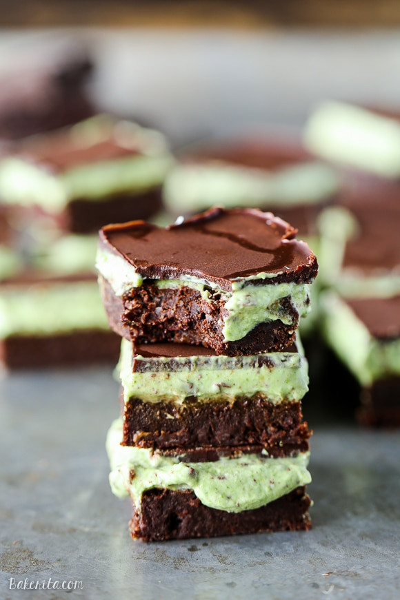 Mint Chocolate Chip Brownies
 Mint Chocolate Chip Brownies Paleo GF Bakerita