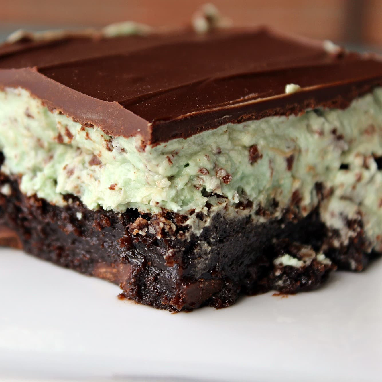 Mint Chocolate Chip Brownies
 Get a Fork Oooey Gooey Mint Chocolate Chip Brownies