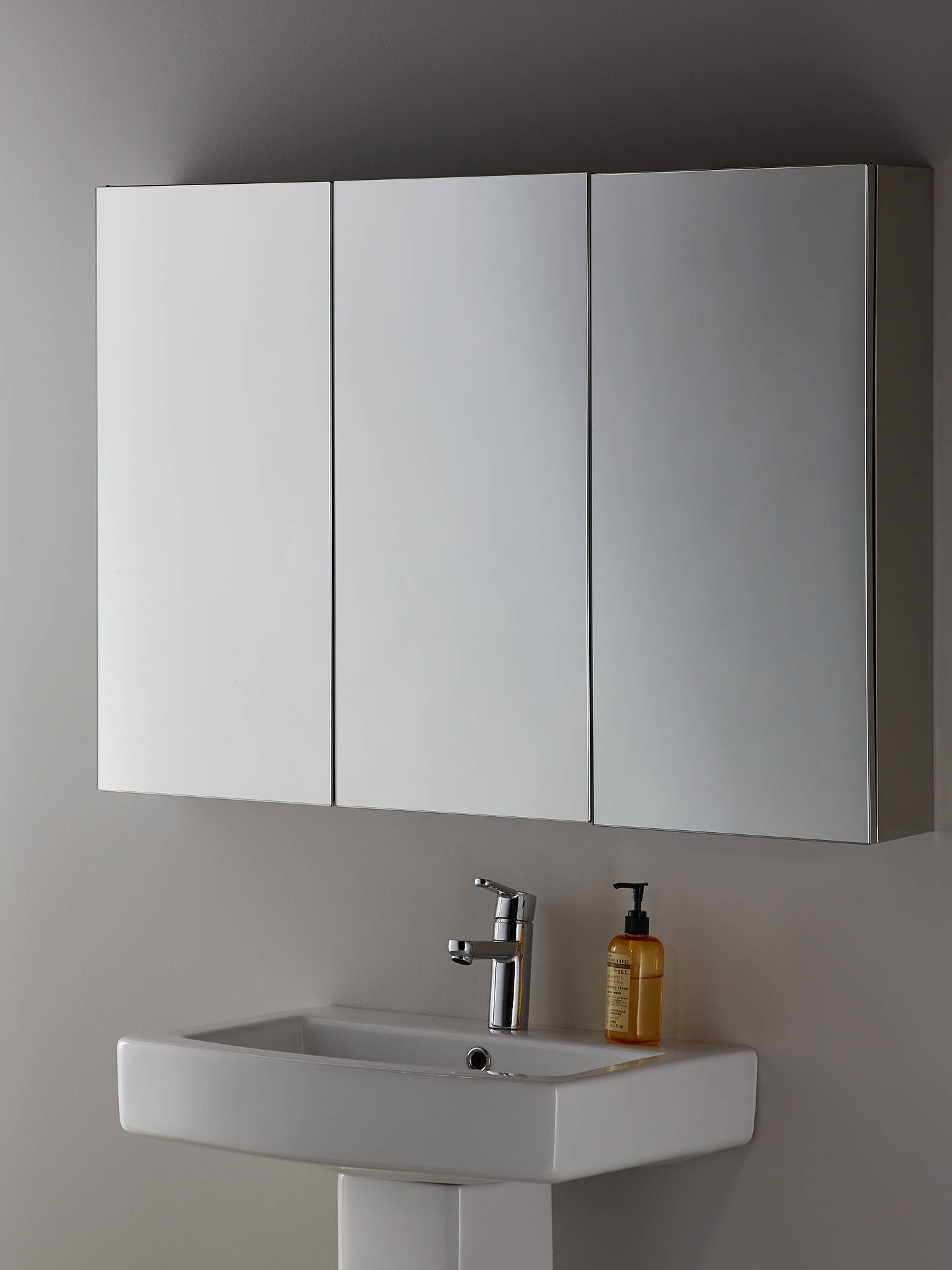 Mirrored Bathroom Cabinet
 John Lewis & Partners Triple Mirrored Bathroom Cabinet