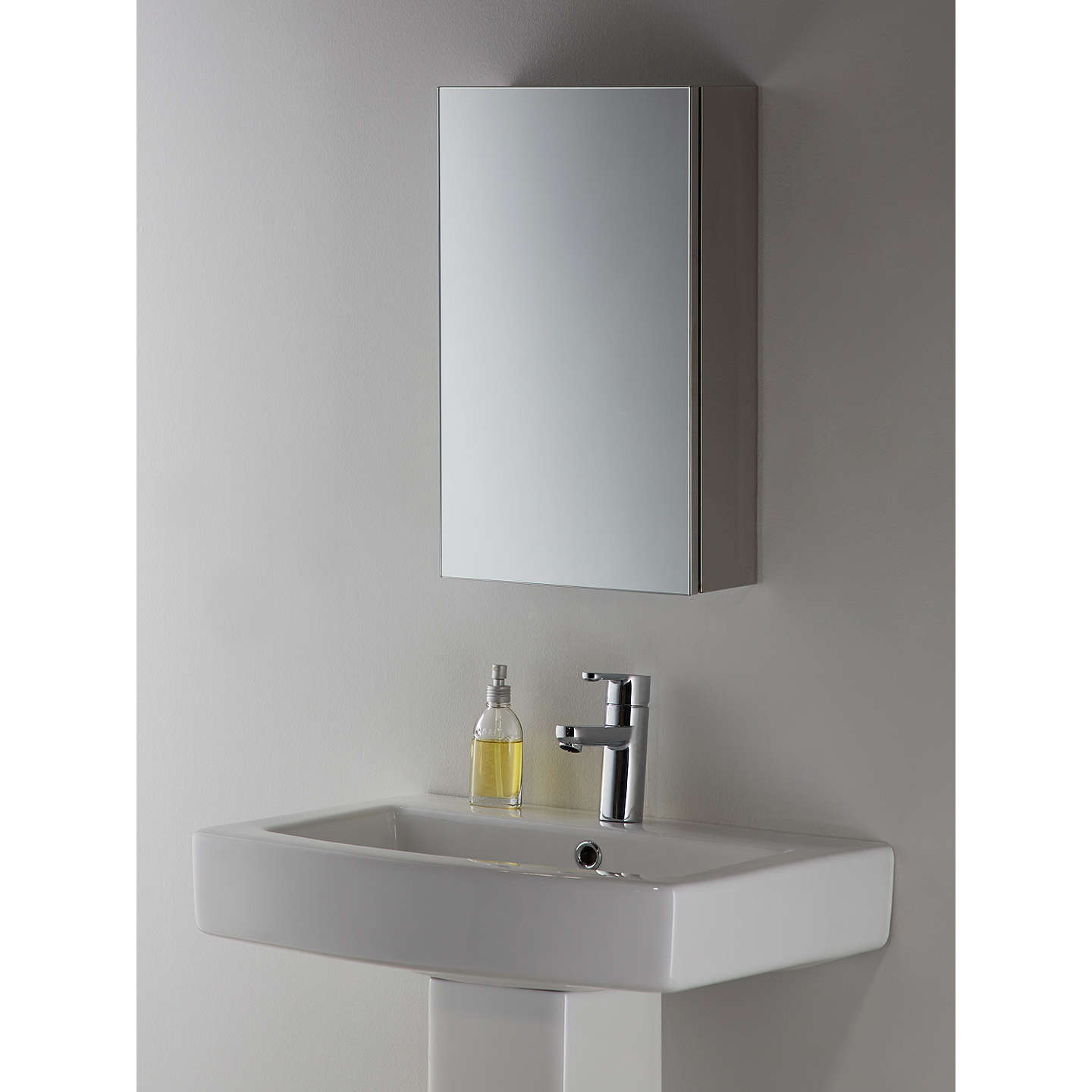 Mirrored Bathroom Cabinet
 John Lewis Small Single Mirrored Bathroom Cabinet at John