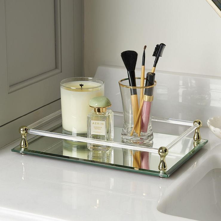 Mirrored Bathroom Tray
 Interior design products bookmarks design inspiration