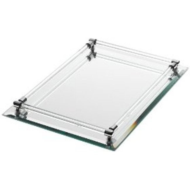 Mirrored Bathroom Tray
 Danielle Rectangle Mirrored Vanity Tray Overstock