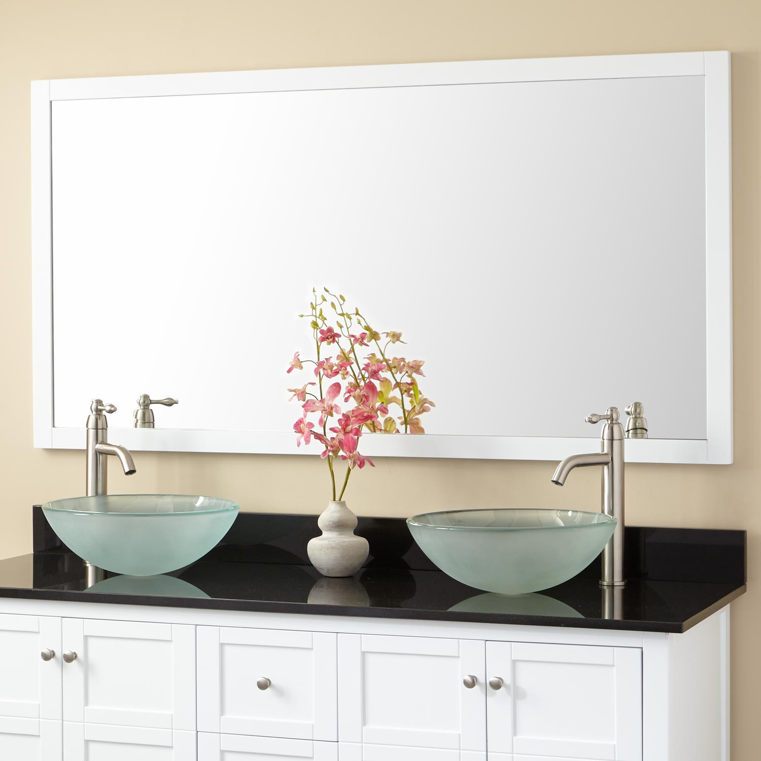 Mirrored Vanities For Bathroom
 Everett Vanity Mirror White Bathroom Mirrors Bathroom