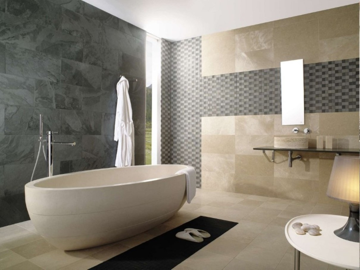 Modern Bathroom Tiles
 50 magnificent ultra modern bathroom tile ideas photos