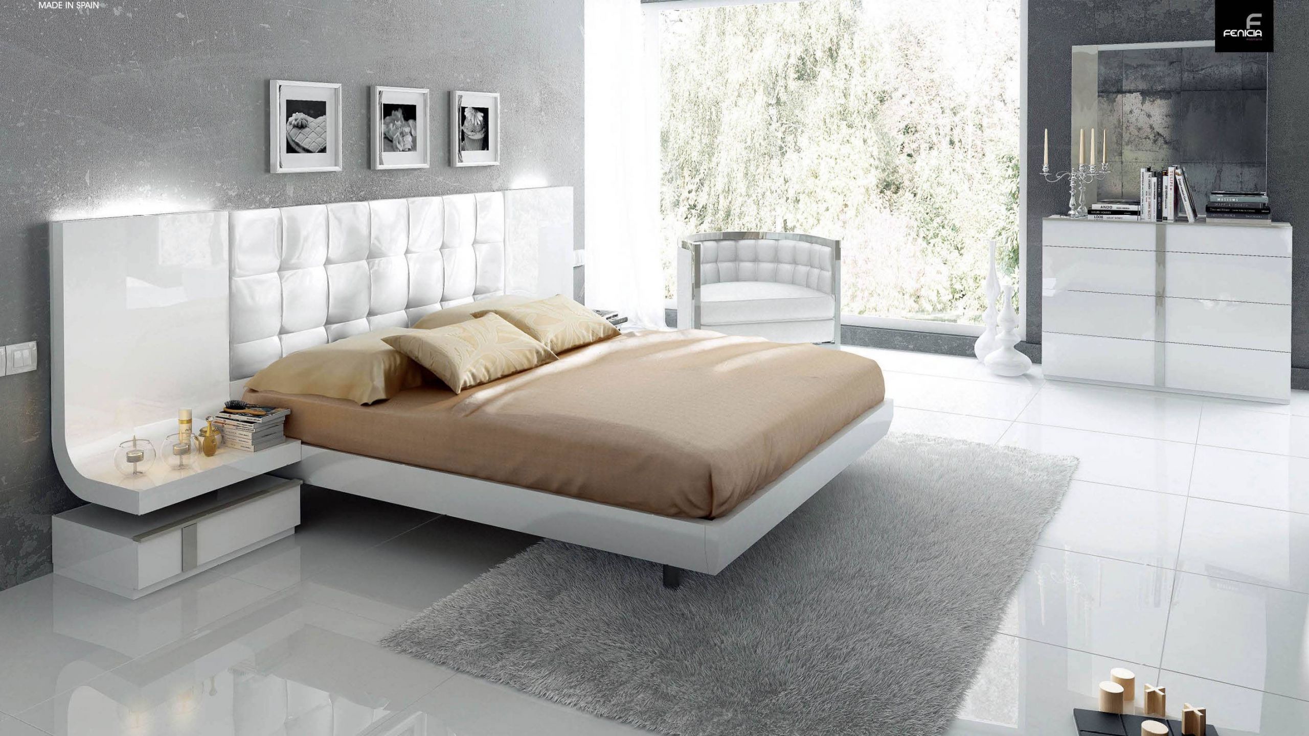 Modern Contemporary Bedroom Sets
 Stylish Wood Elite Modern Bedroom Set with Extra Storage