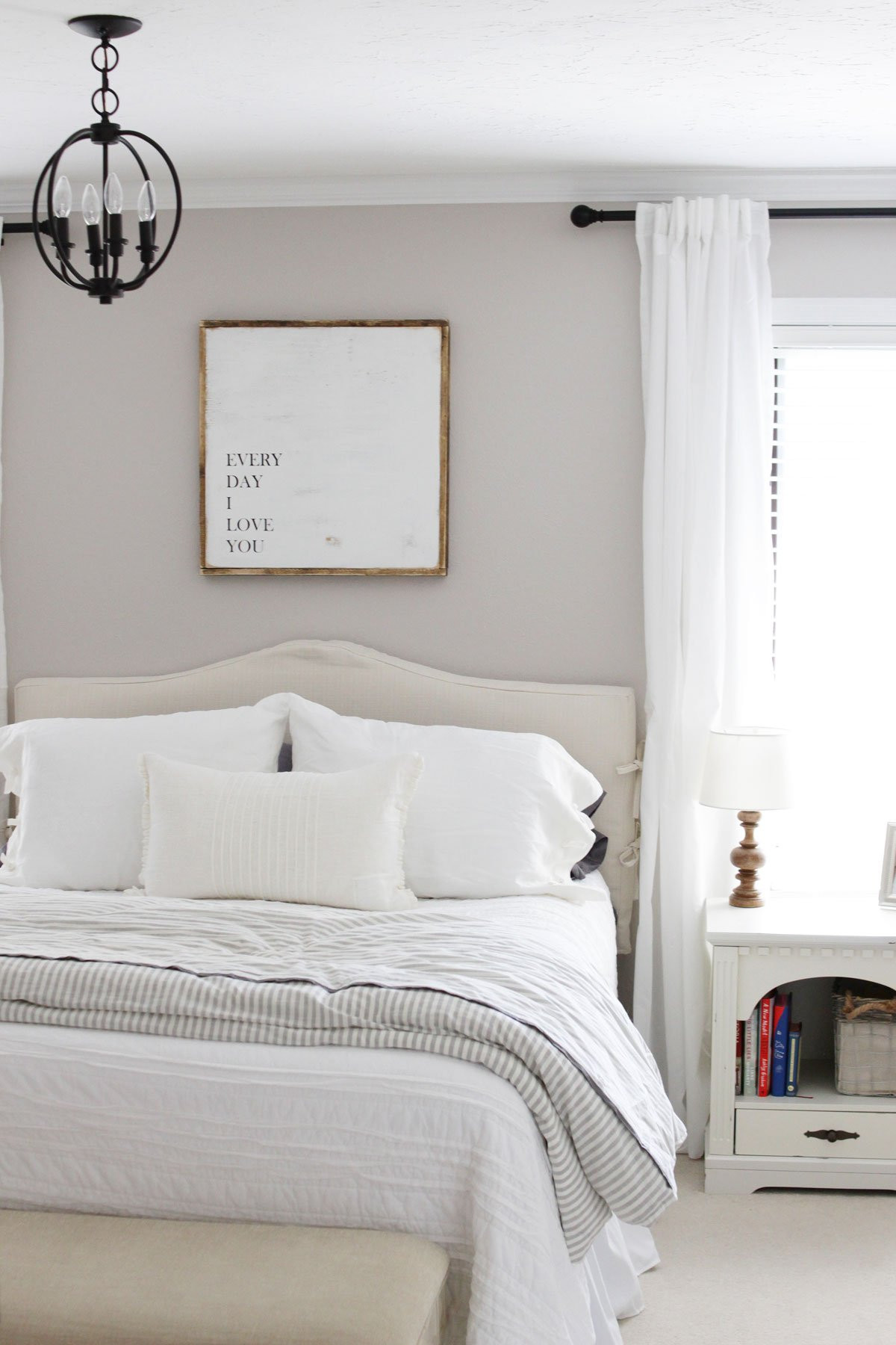 Modern Farmhouse Bedroom
 Modern Farmhouse Master Bedroom Reveal • What Karly Said