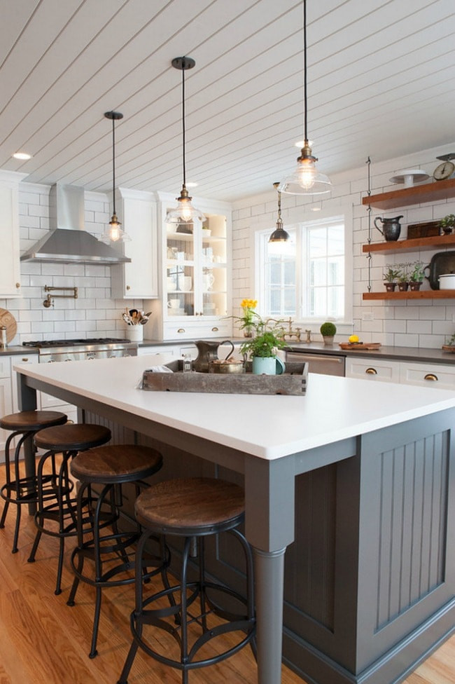 Modern Farmhouse Kitchen Lighting
 Modern Farmhouse Kitchens for Gorgeous Fixer Upper Style