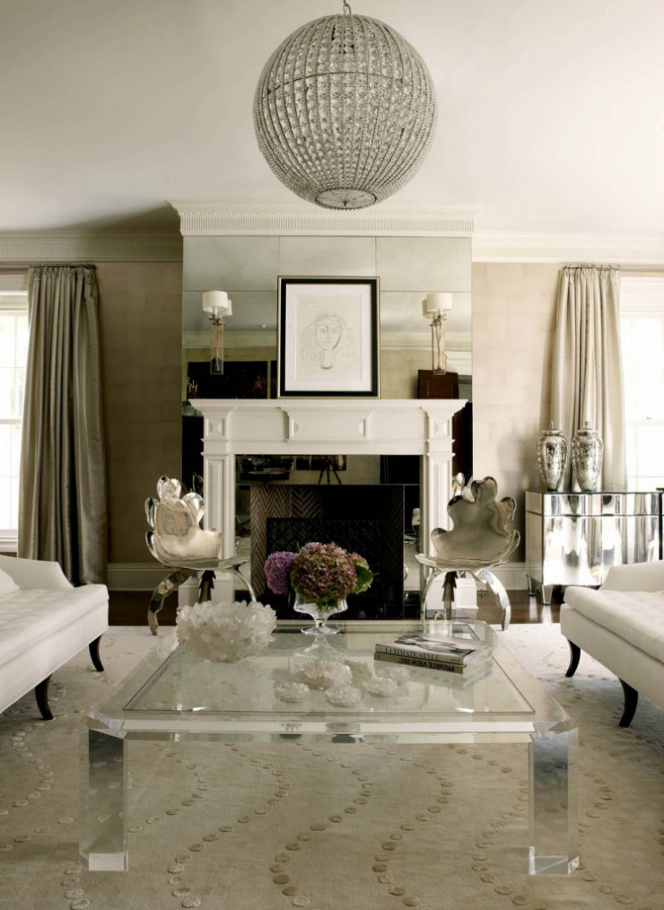Modern Glam Living Room
 Living Room Ideas Blend Modern Glamour With Classic