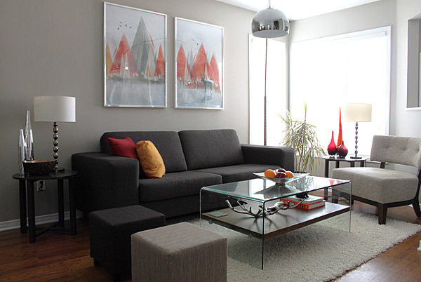 Modern Gray Living Room
 How to Decorate a Living Room