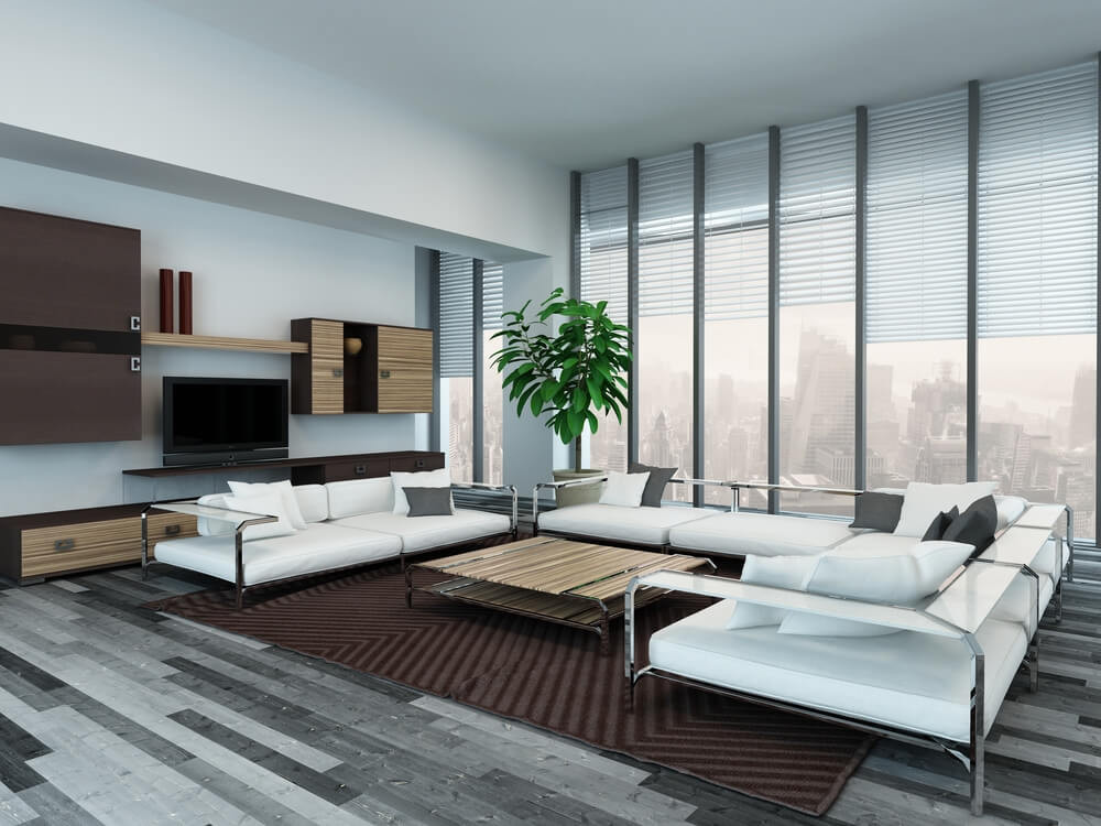 Modern Gray Living Room
 45 Contemporary Living Rooms with Sectional Sofas