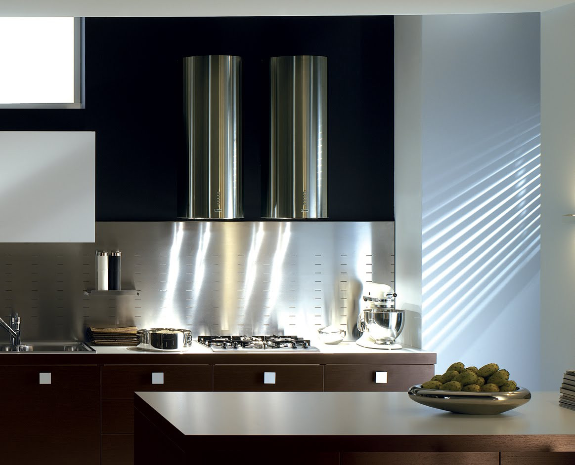 Modern Kitchen Hood
 Faber Rangehoods Cylindra hood by Faber sleek modern