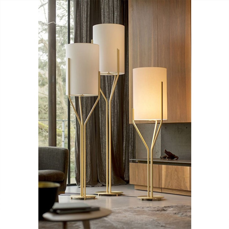 Modern Lamps For Living Room
 Modern gold iron floor American Creative bedroom living