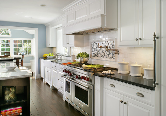 Modern Traditional Kitchen
 Painted White Contemporary Traditional Contemporary