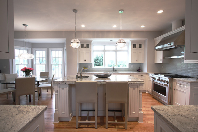 Modern Traditional Kitchen
 Contemporary Lighting Classic Design Traditional