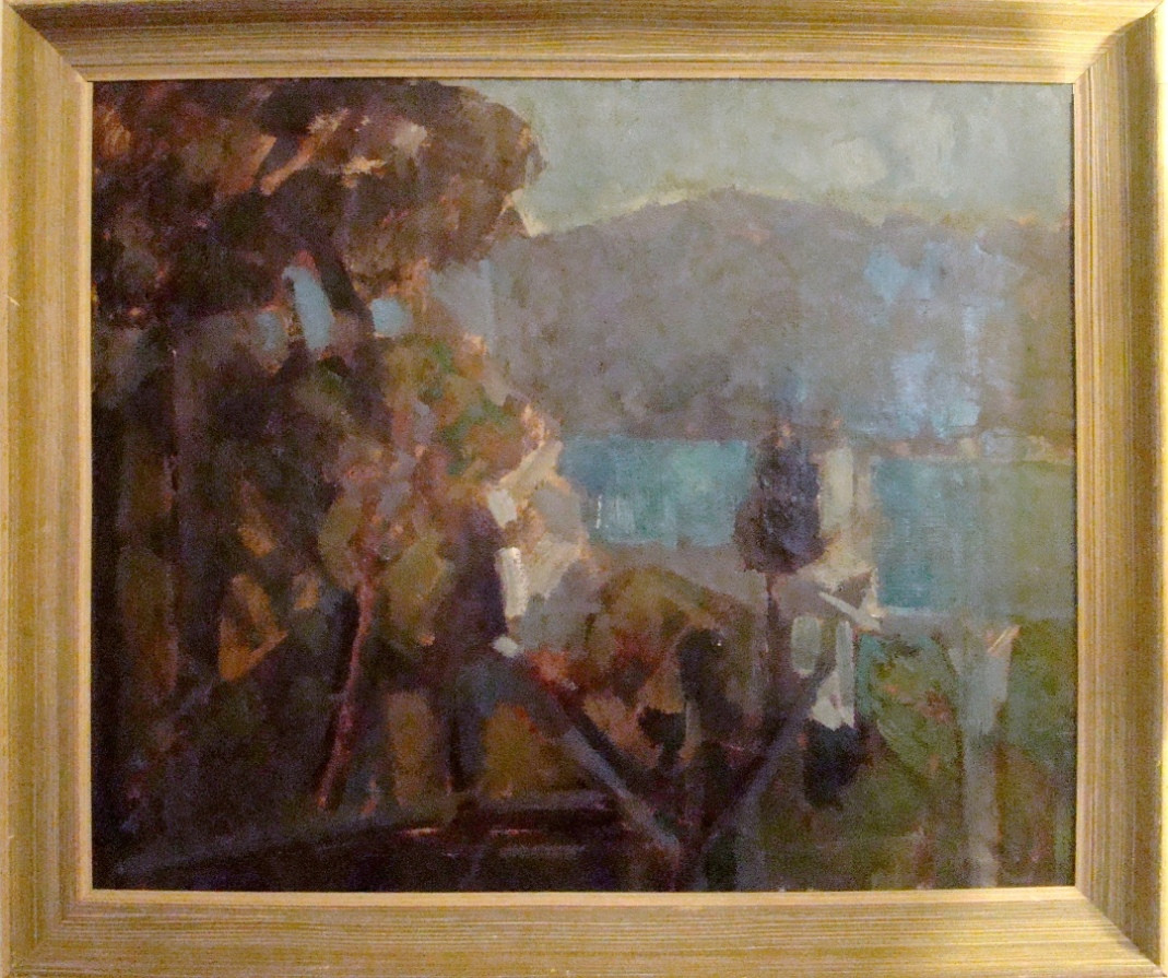 Modernist Landscape Paintings
 Mid Century Modern Rich Impressionist Landscape Oil