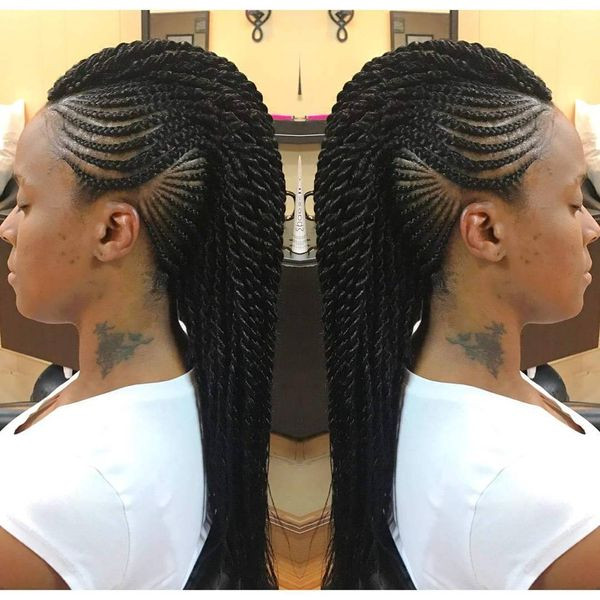 Mohawk Braid Hairstyles
 Edgy Braided Mohawk Hairstyles s