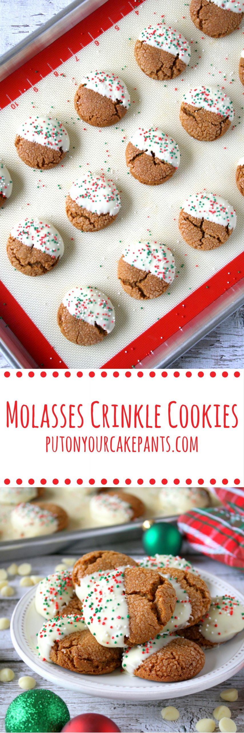 Molasses Crinkle Cookies
 Molasses Crinkle Cookies