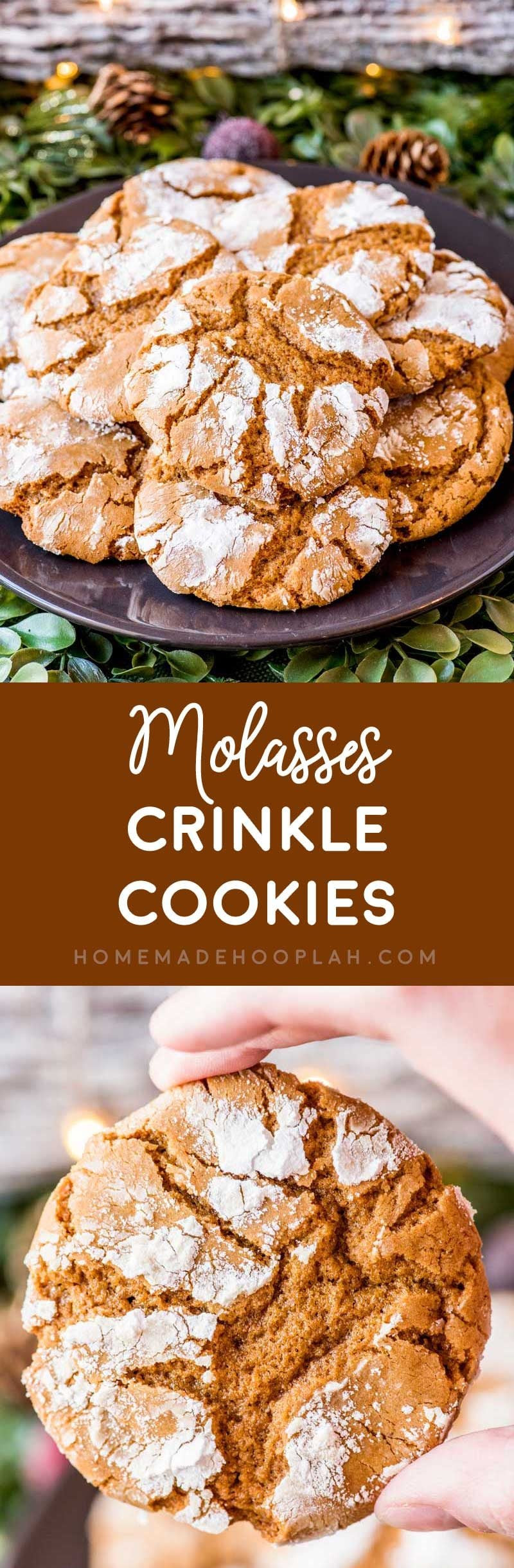 Molasses Crinkle Cookies
 Molasses Crinkle Cookies Homemade Hooplah